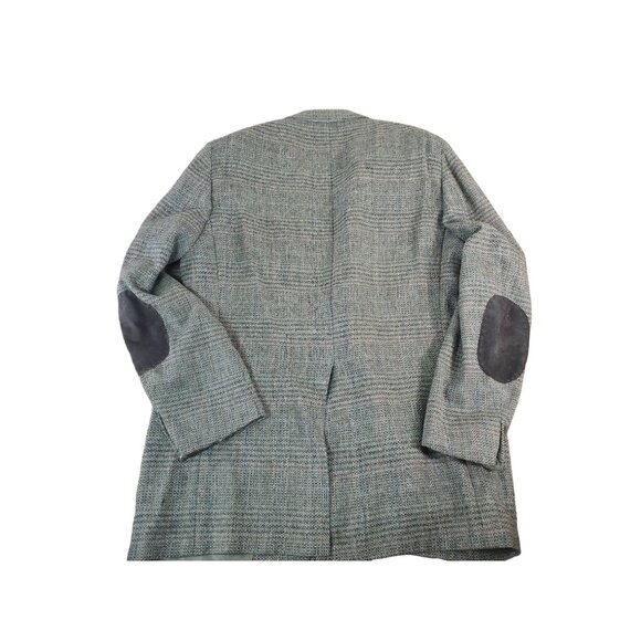 River Calder Tweeds Men's Wool Blazer Jacket With Suede Elbow Patches Vintage - Picture 4 of 8